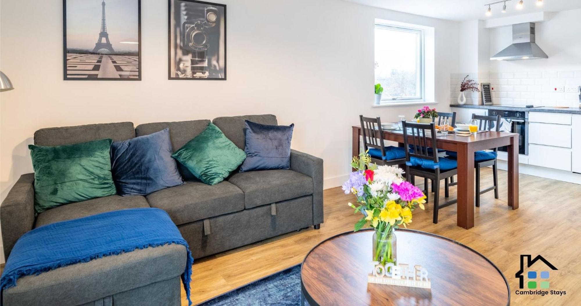 Cambridge Stays Riverside Apart Hotel With 2Br Flats At The City Centre-Parking-Balcony Zimmer foto